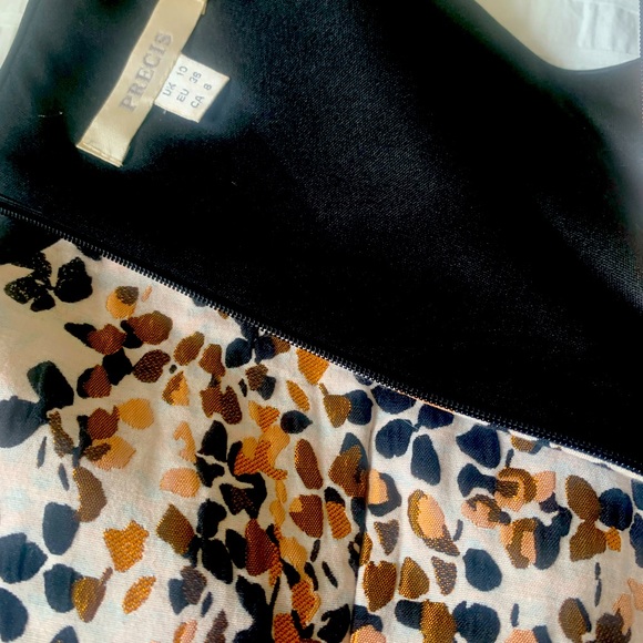 Précis Elegant Dress (Tan, Black & Gold) Size 8 - Picture 4 of 4